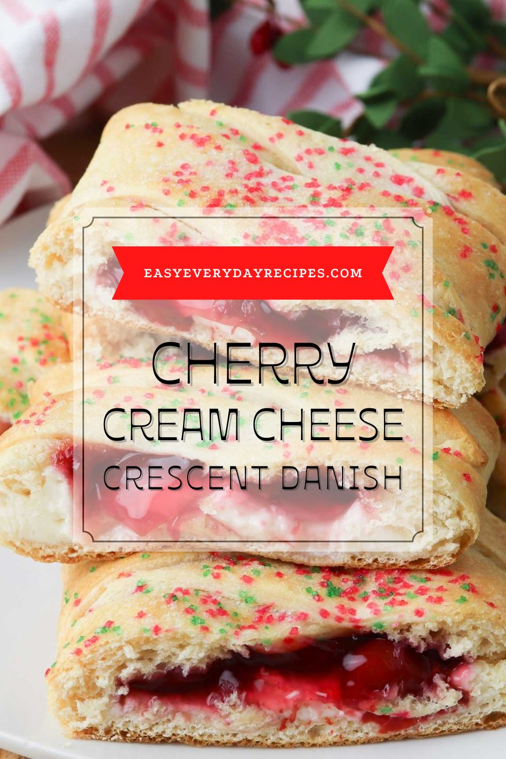 Cherry Cream Cheese Crescent Danish 16 Cherry Cream Cheese Crescent Danish pin 1