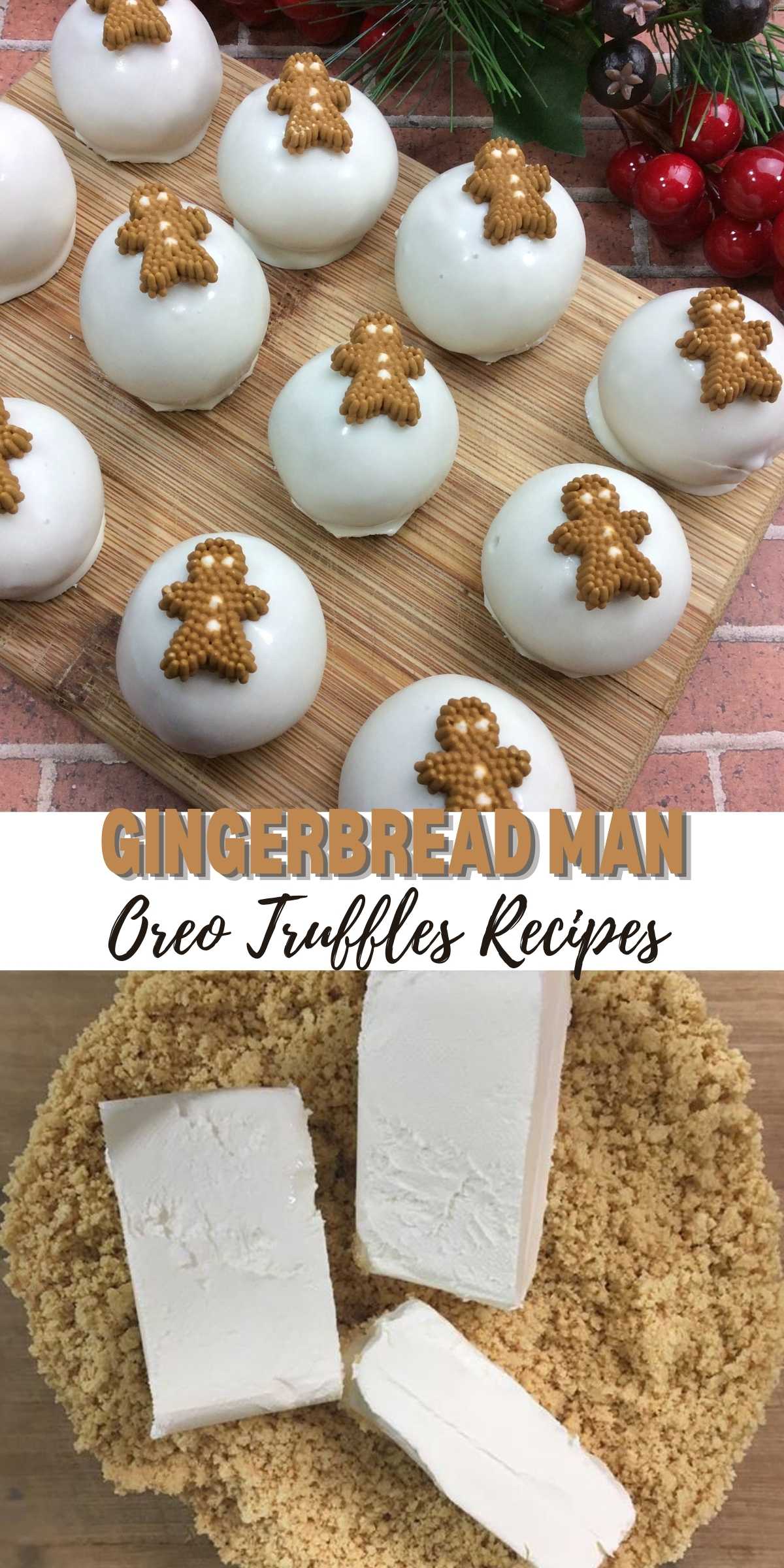 Gingerbread Man Oreo Truffles Recipe
