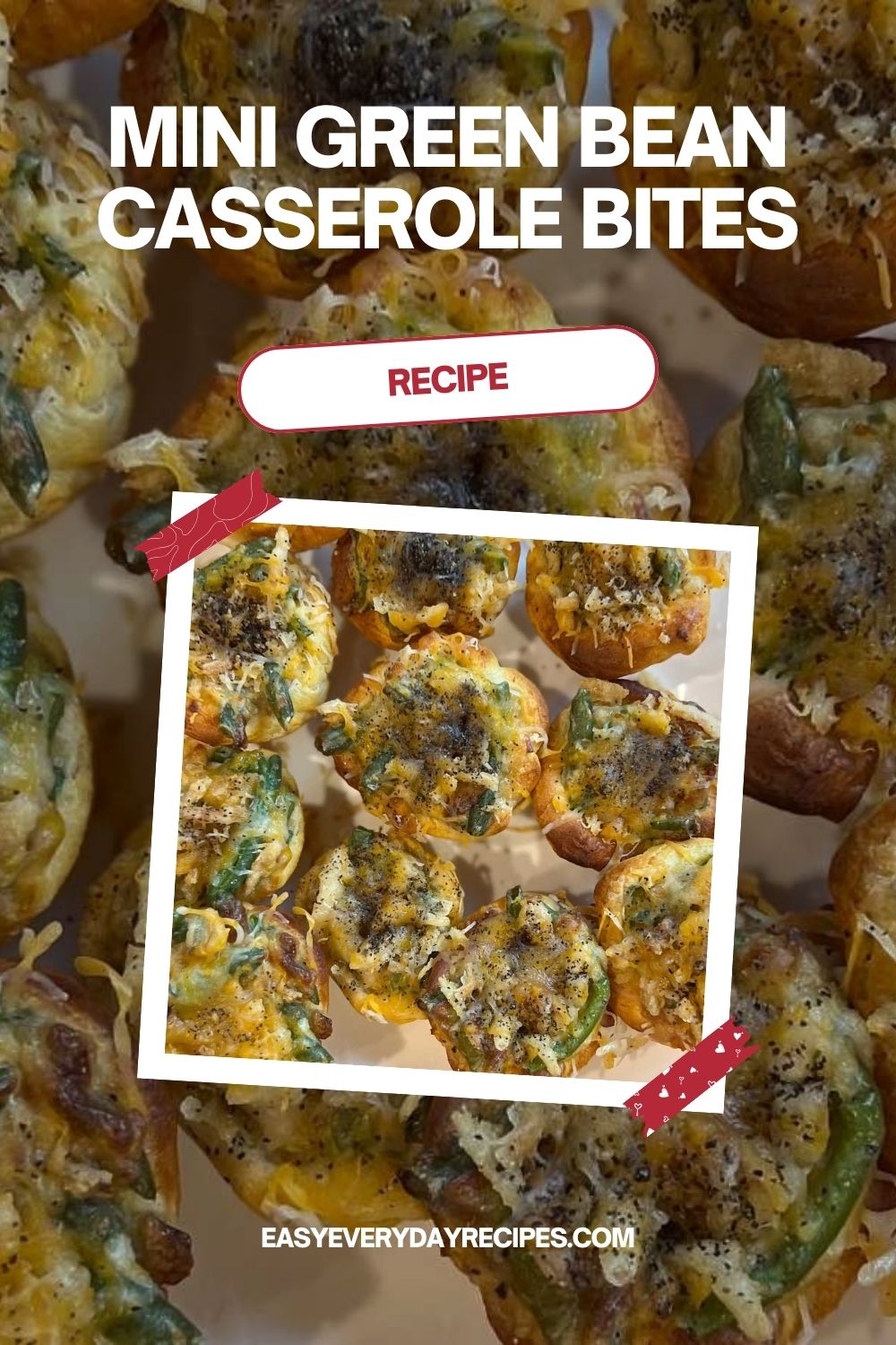 Mini Green Bean Casserole Bites 9 Mini Green Bean Casserole Bites pin 1