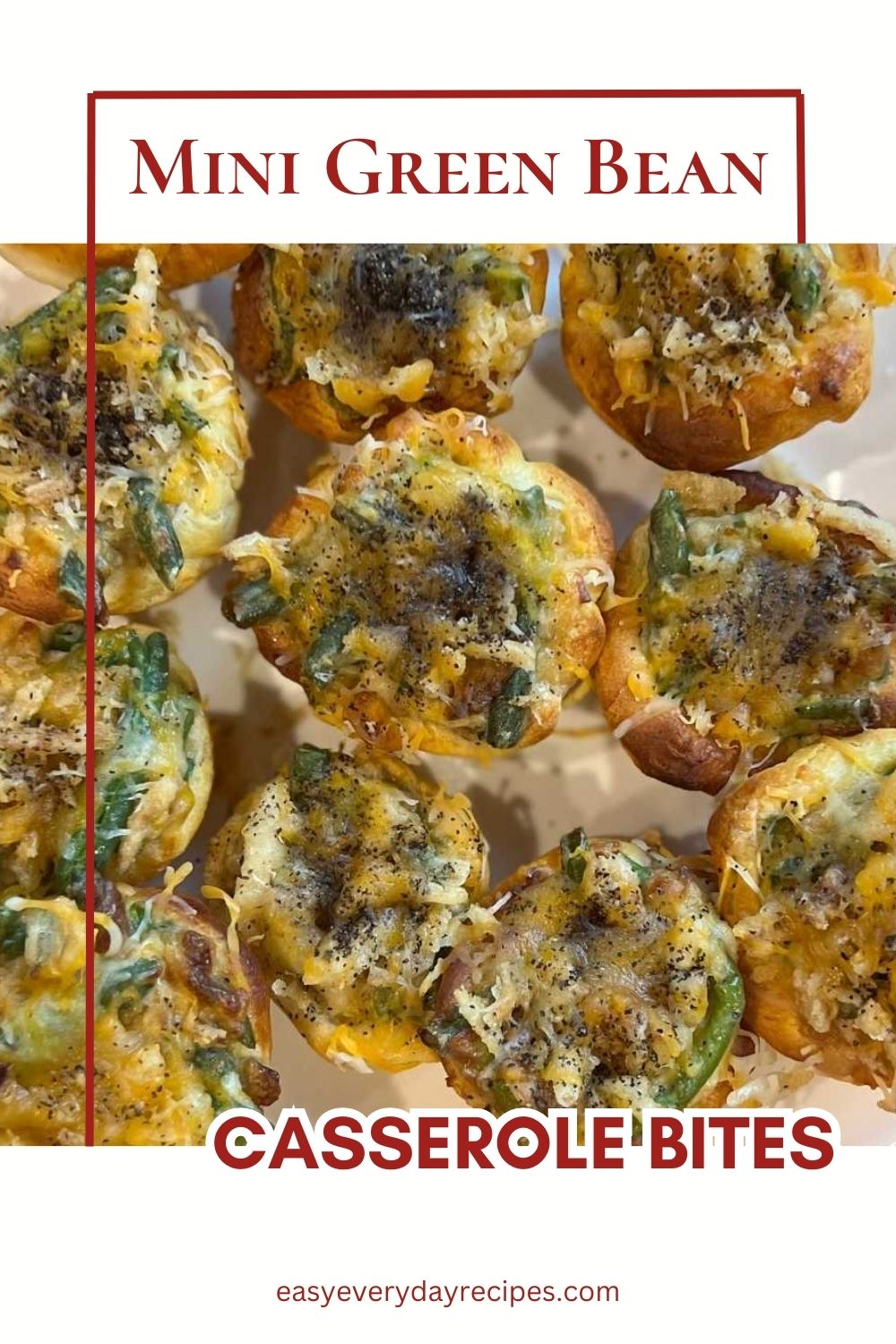 Mini Green Bean Casserole Bites 10 Mini Green Bean Casserole Bites pin 2