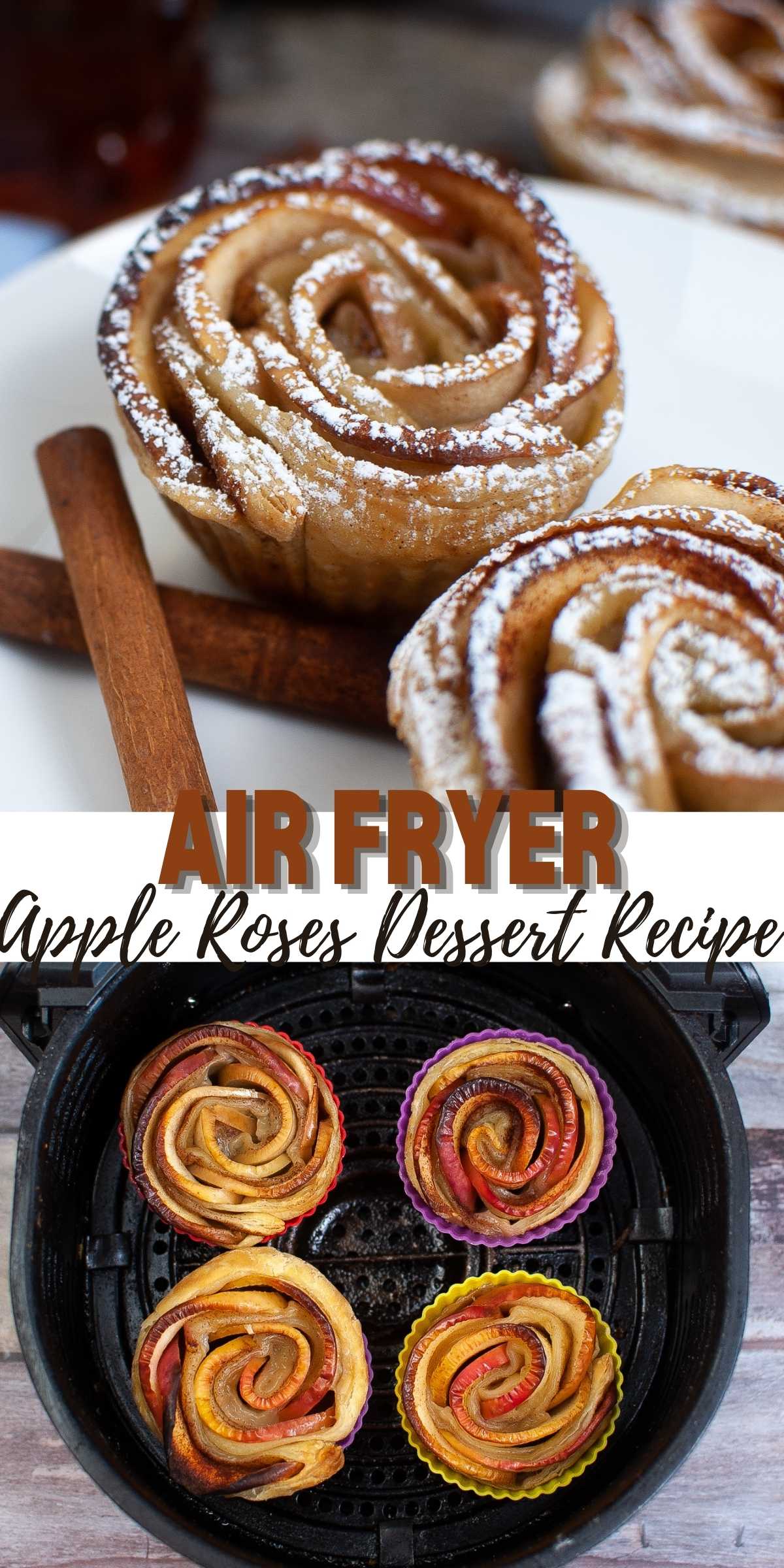 Air Fryer Apple Roses 