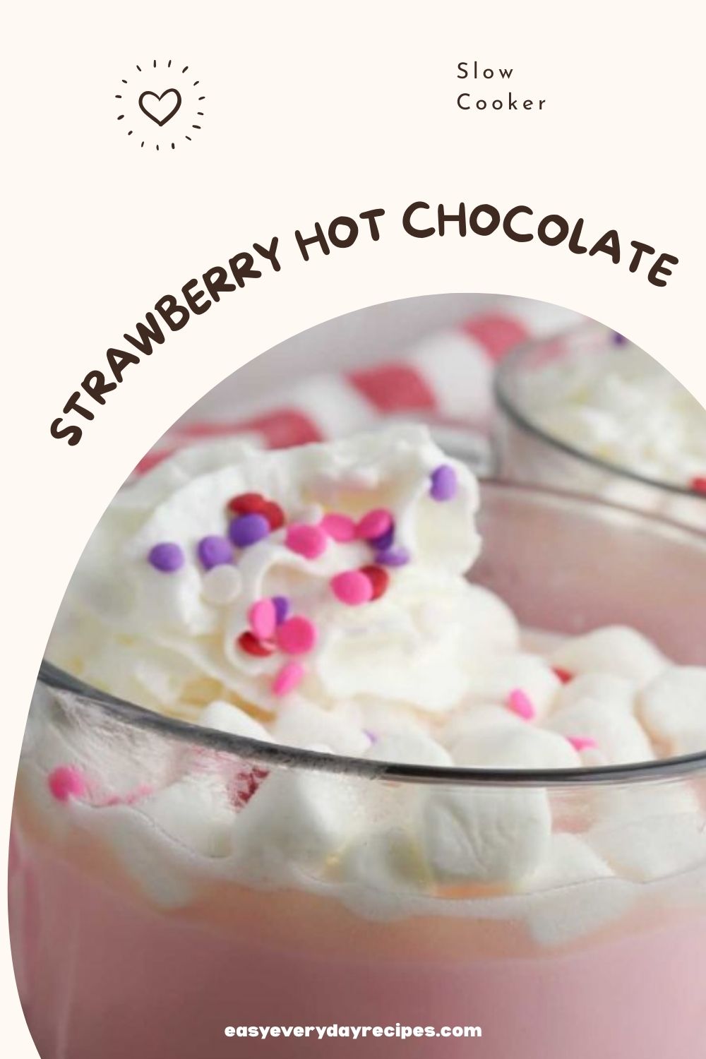 Slow Cooker Strawberry Hot Chocolate 12 Slow Cooker Strawberry Hot Chocolate pin 1