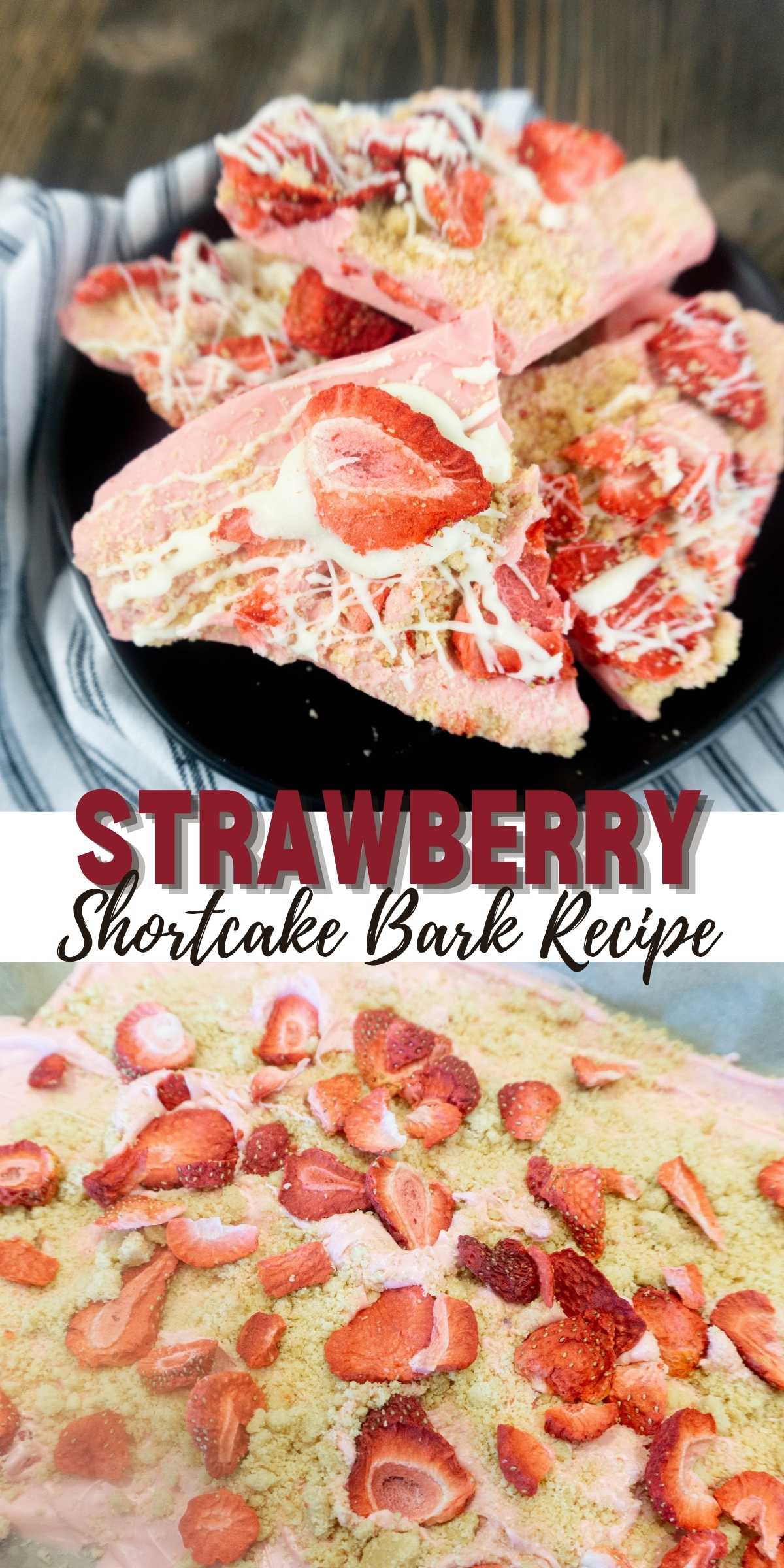 strawberry shortcake bark