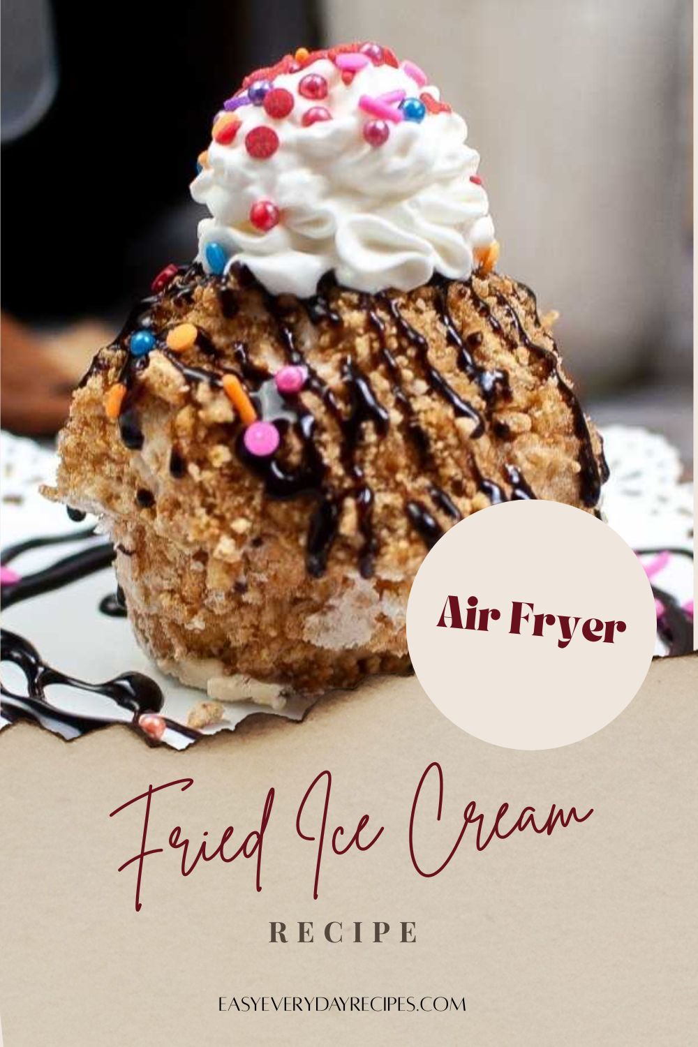 Air Fryer Fried Ice Cream Recipe 13 Air Fryer Fried Ice Cream Recipe pin 1