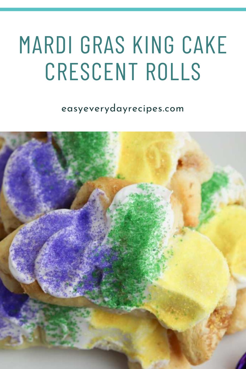 Mardi Gras King Cake Crescent Rolls 15 Mardi Gras King Cake Crescent Rolls pin 2