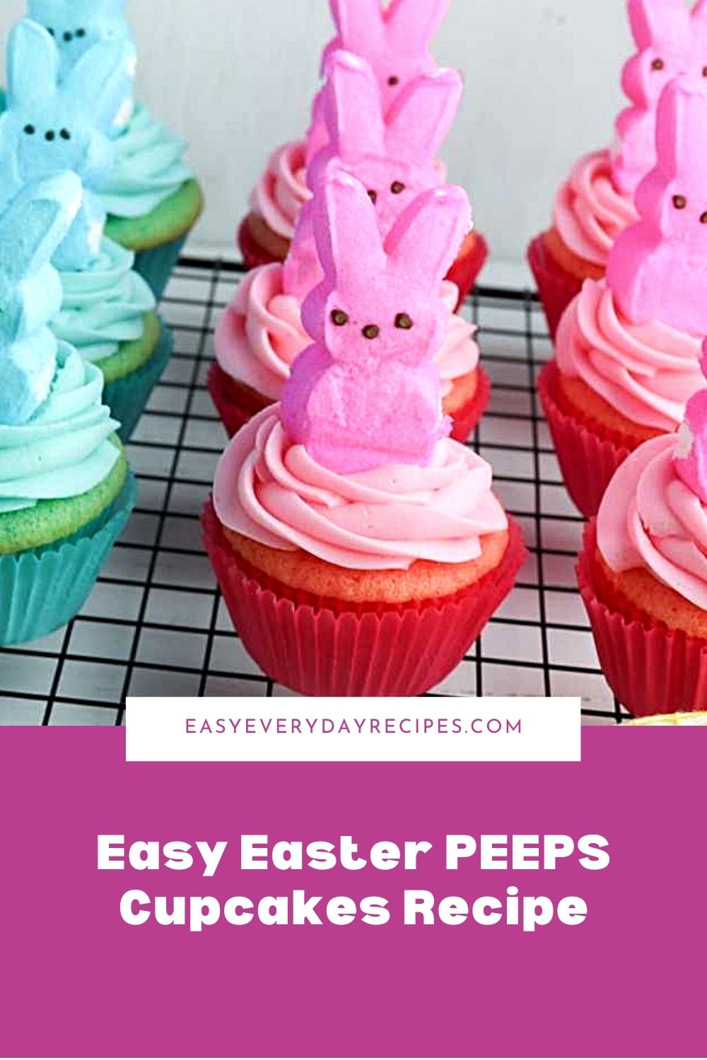 Easy PEEPS Cupcakes Easter Recipe 16 Easy Easter PEEPS Cupcakes Recipe pin