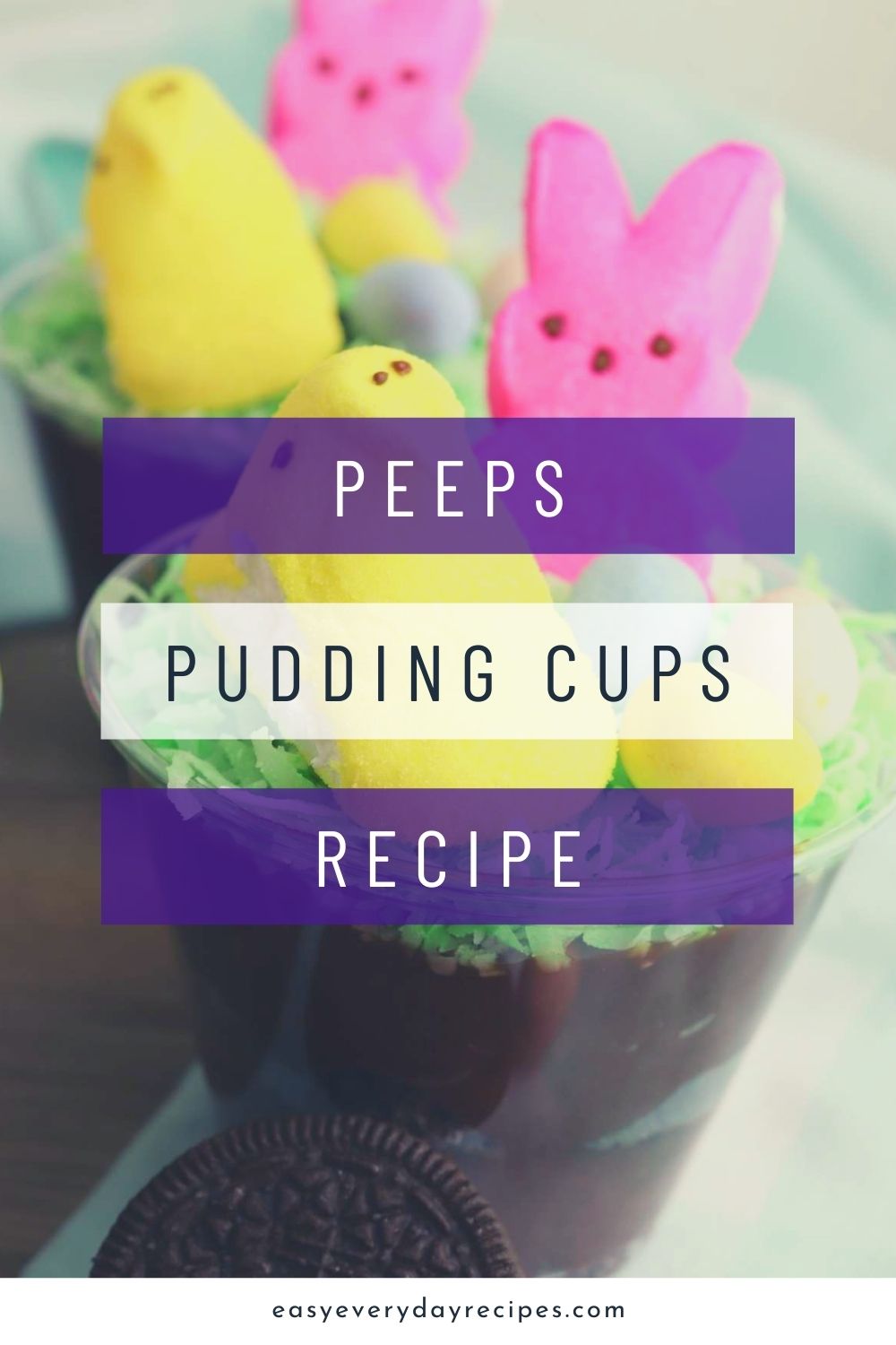 Peeps Pudding Cups Recipe 15 Peeps Pudding Cups Recipe pin 1