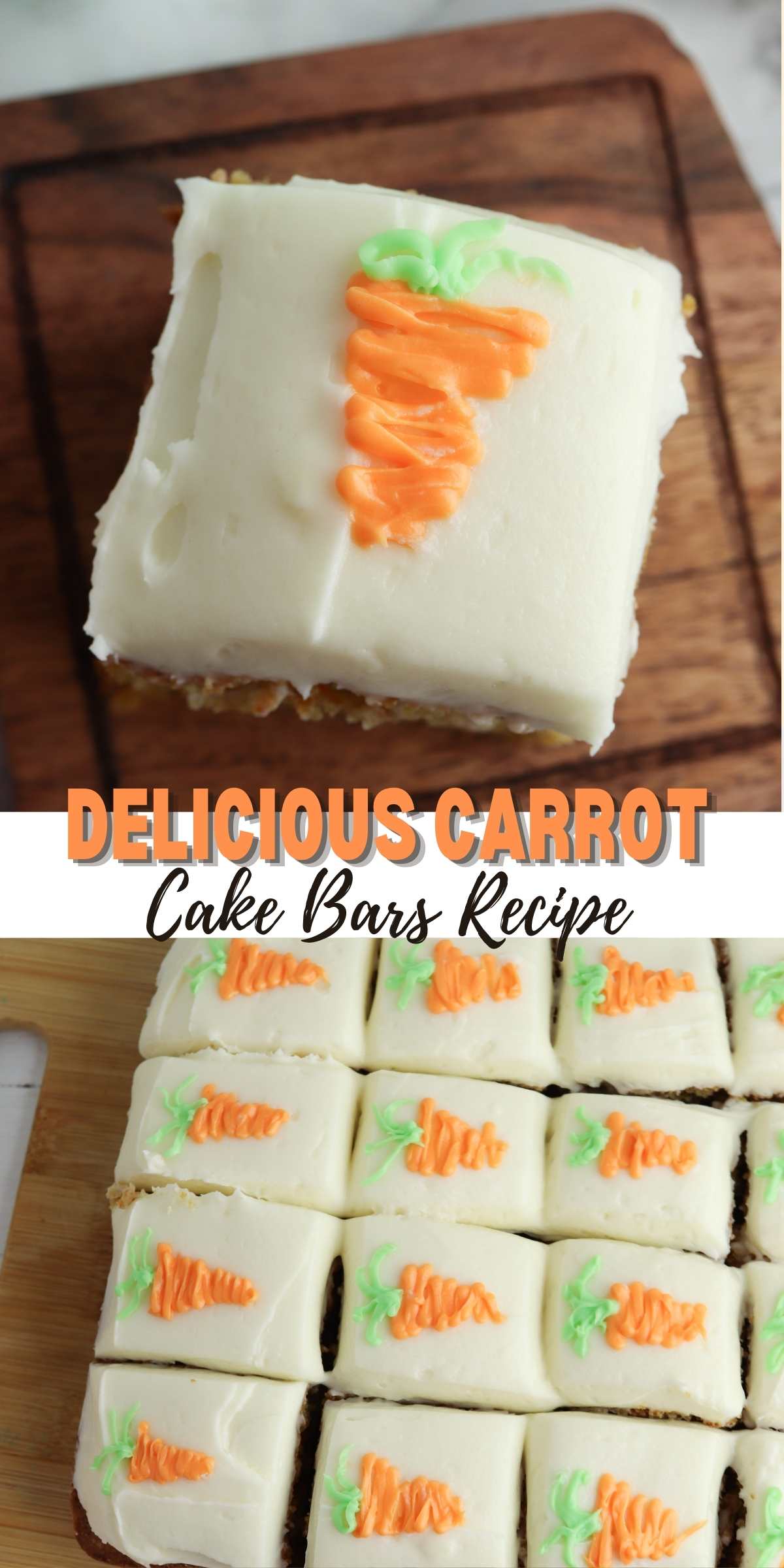 Delicious Carrot Cake Bars Recipe 