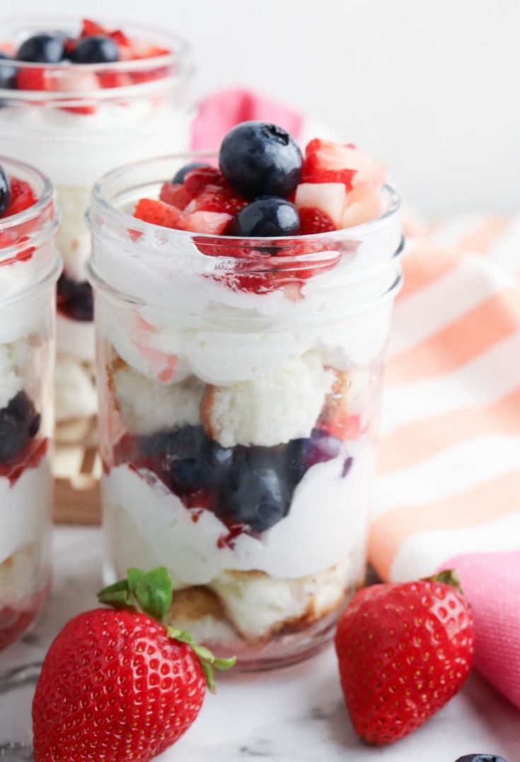 Easy Berry Trifle in a Jar