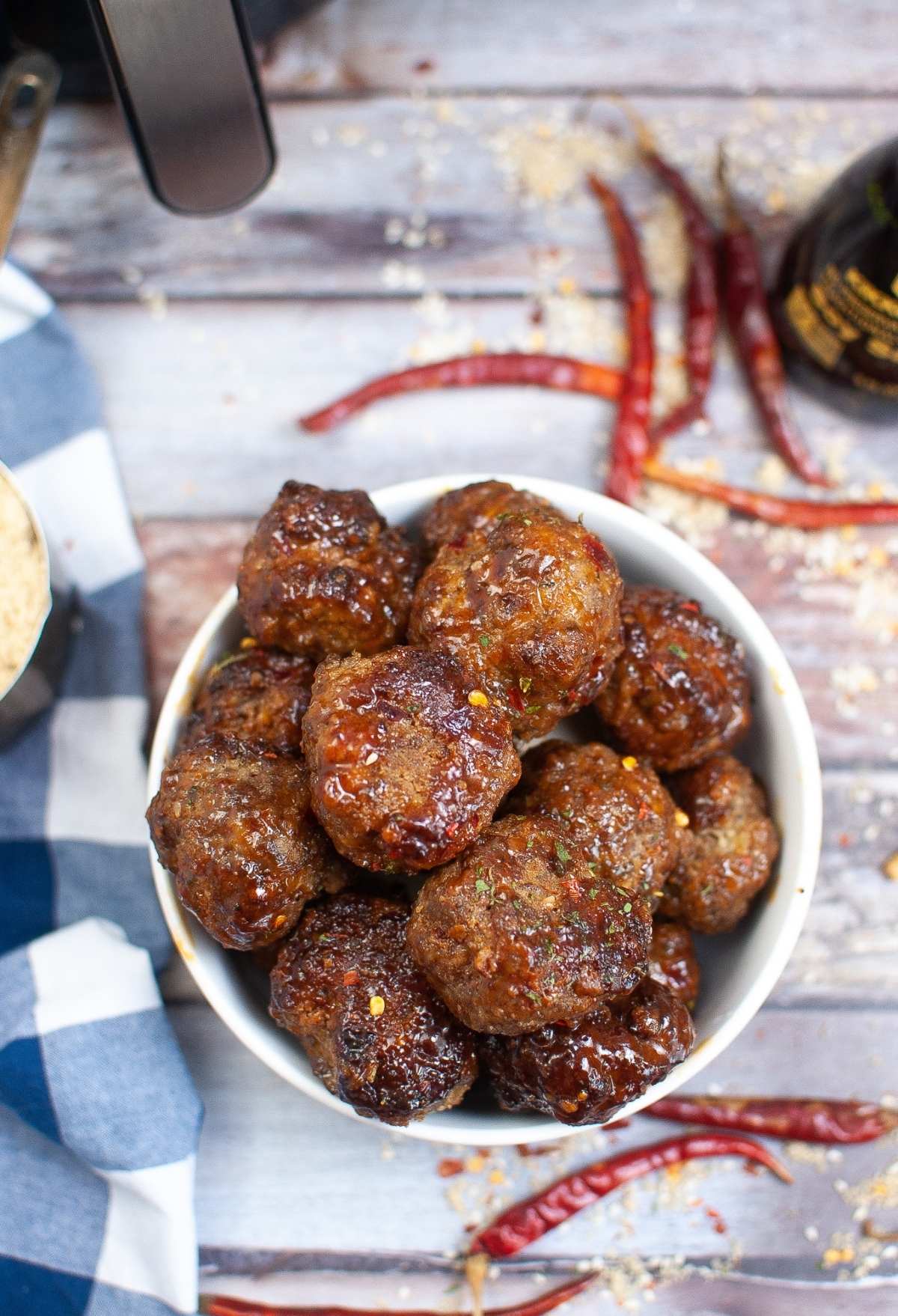 Air Fryer Firecracker Meatballs Recipe 