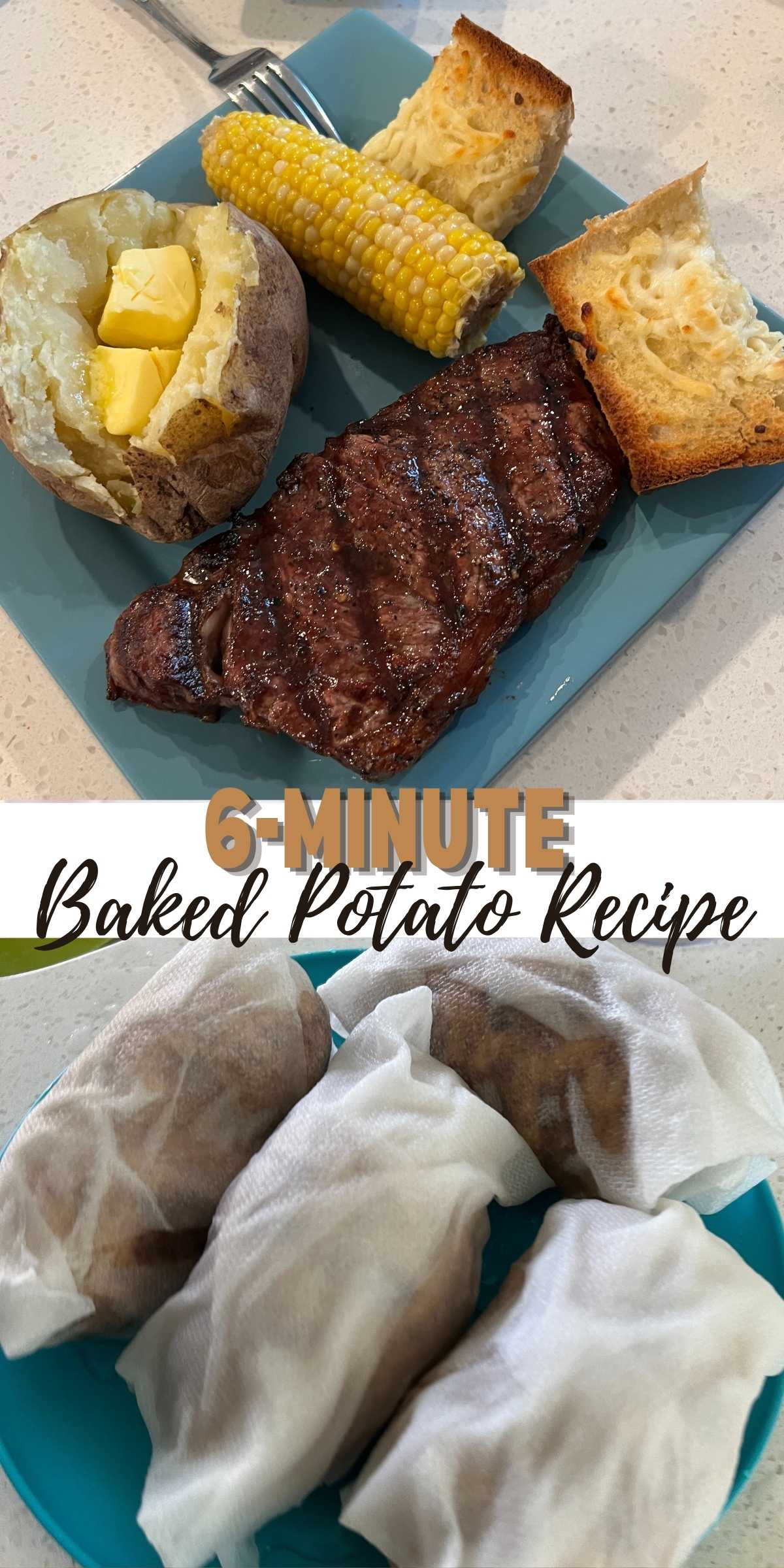 Quick 6-Minute Baked Potato 