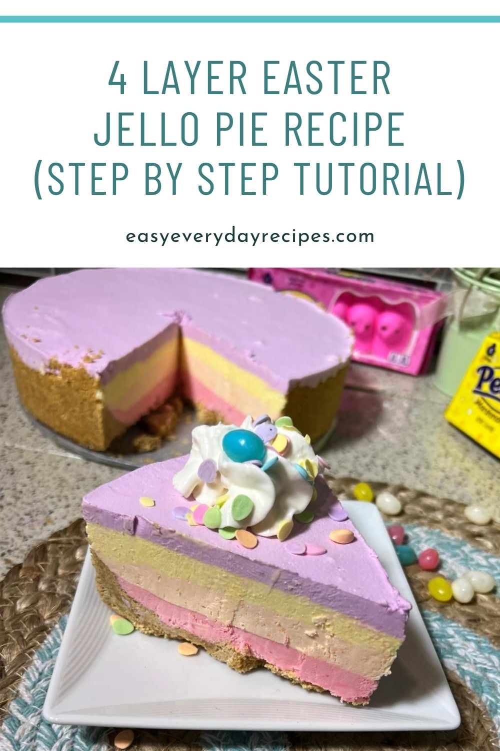 Perfect 4 Layer Easter Jello Recipe 29 4 Layer Easter Jello Pie Recipe Step by Step Tutorial pin