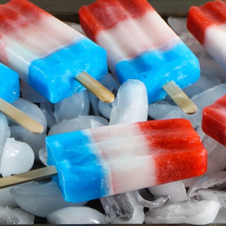 Red White and Blue Patriotic Popsicles