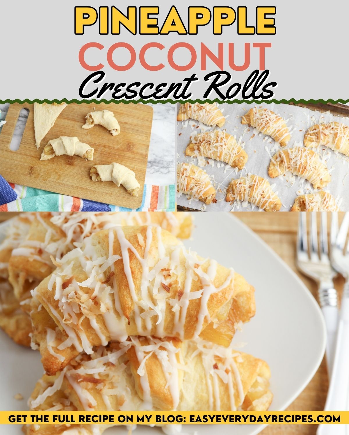 Pineapple Coconut Crescent Rolls