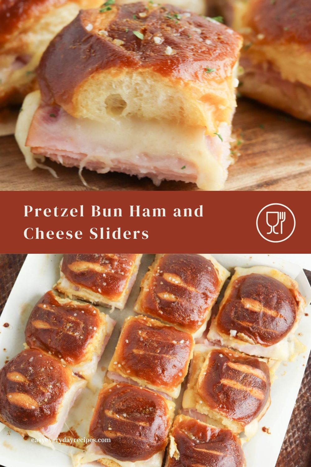 Pretzel Bun Ham and Cheese Sliders 14 Pretzel Bun Ham and Cheese Sliders pin 2