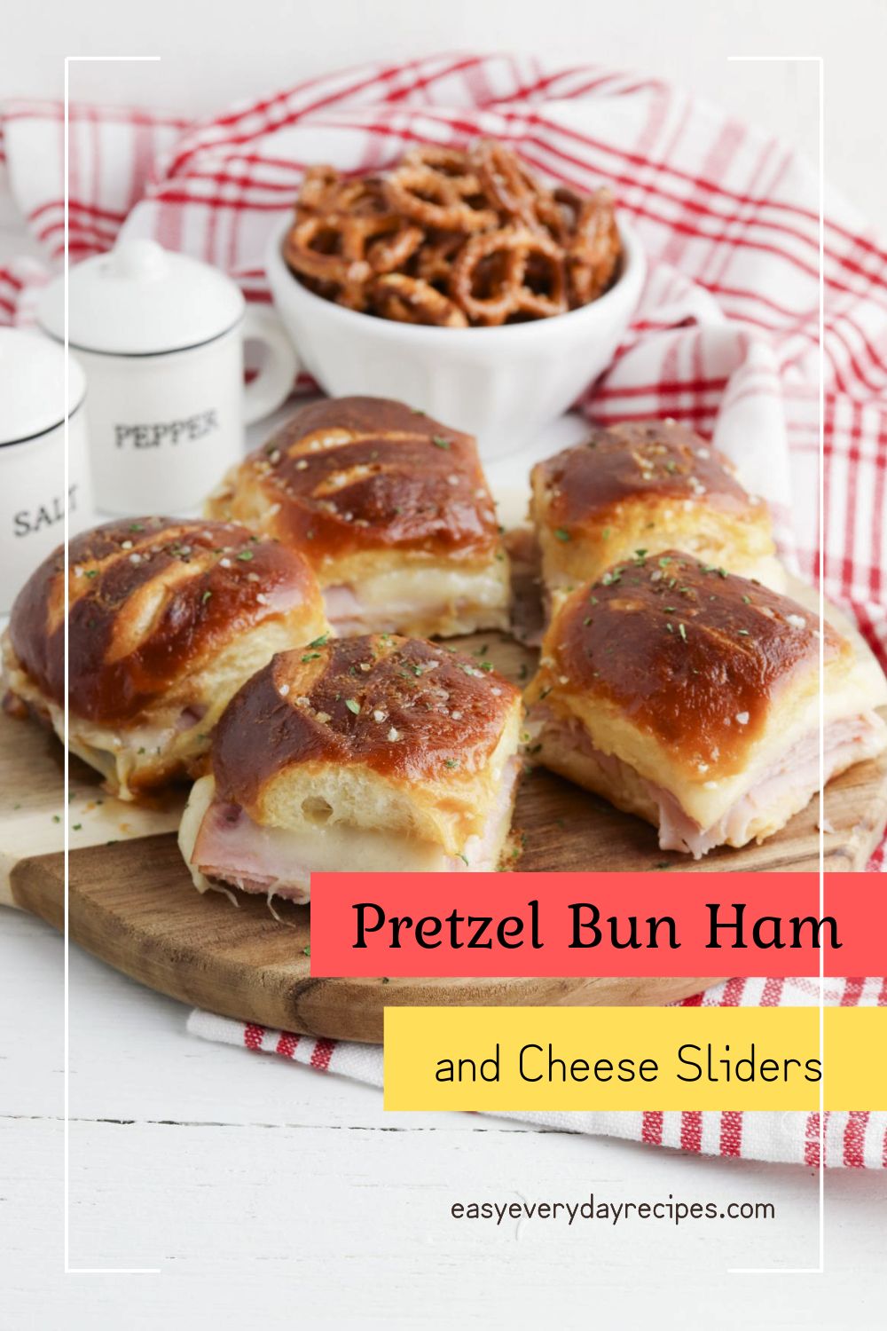 Pretzel Bun Ham and Cheese Sliders 13 Pretzel Bun Ham and Cheese Sliders pin