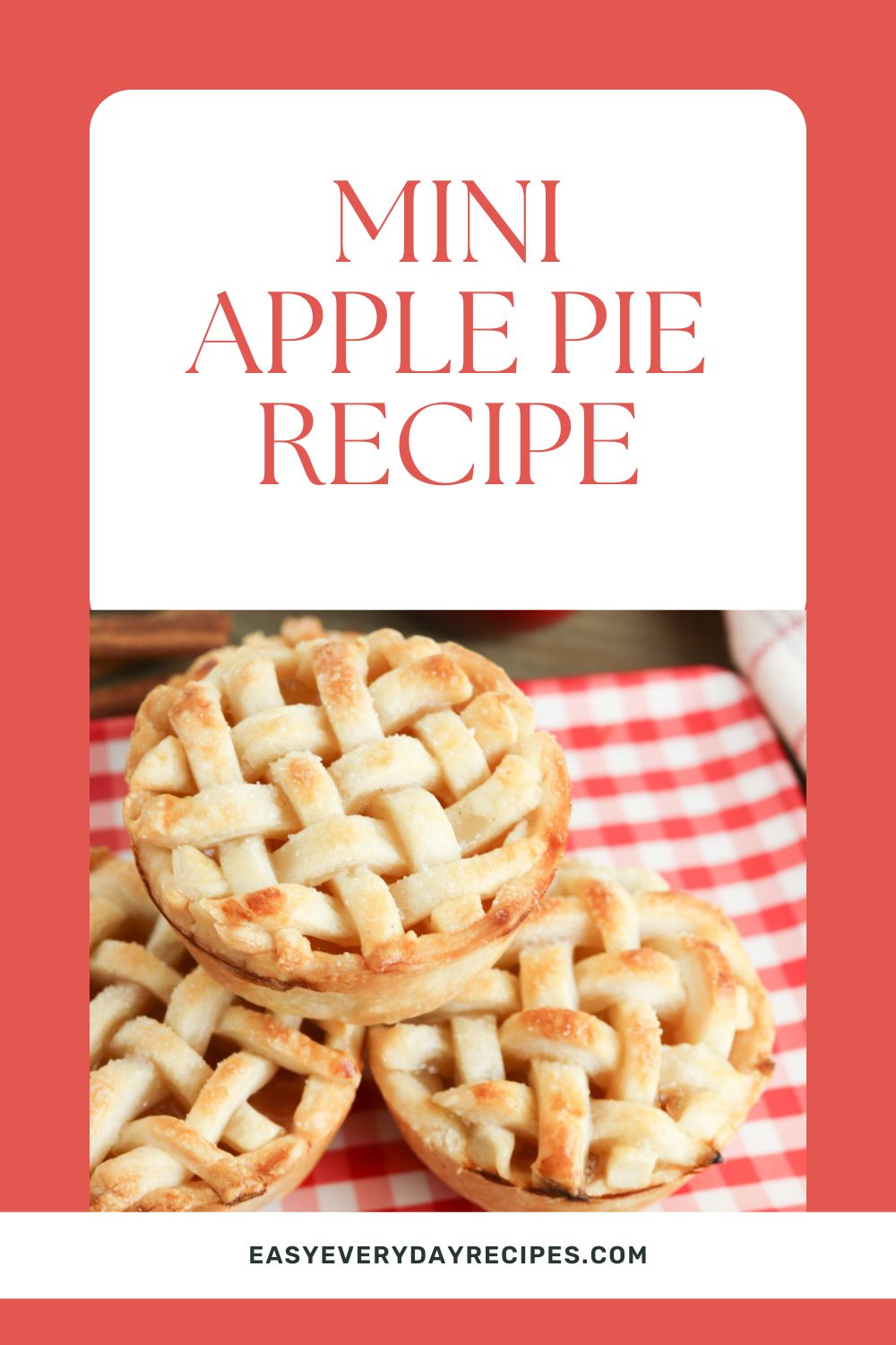Quick and Delicious Mini Apple Pie Recipe for Fall 16 Mini apple pie recipe pin