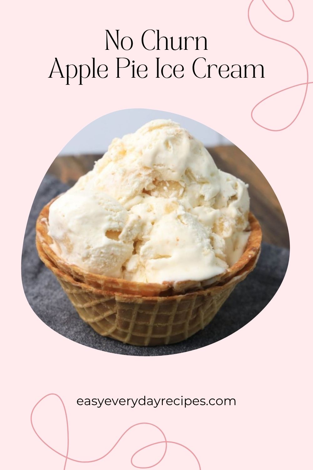 No Churn Apple Pie Ice Cream 12 No Churn Apple Pie Ice Cream pin