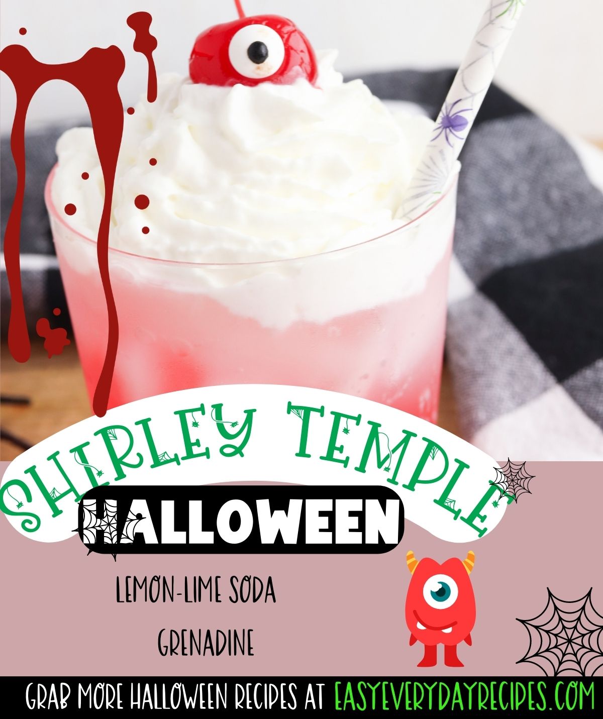Shirley temple halloween lemonade.