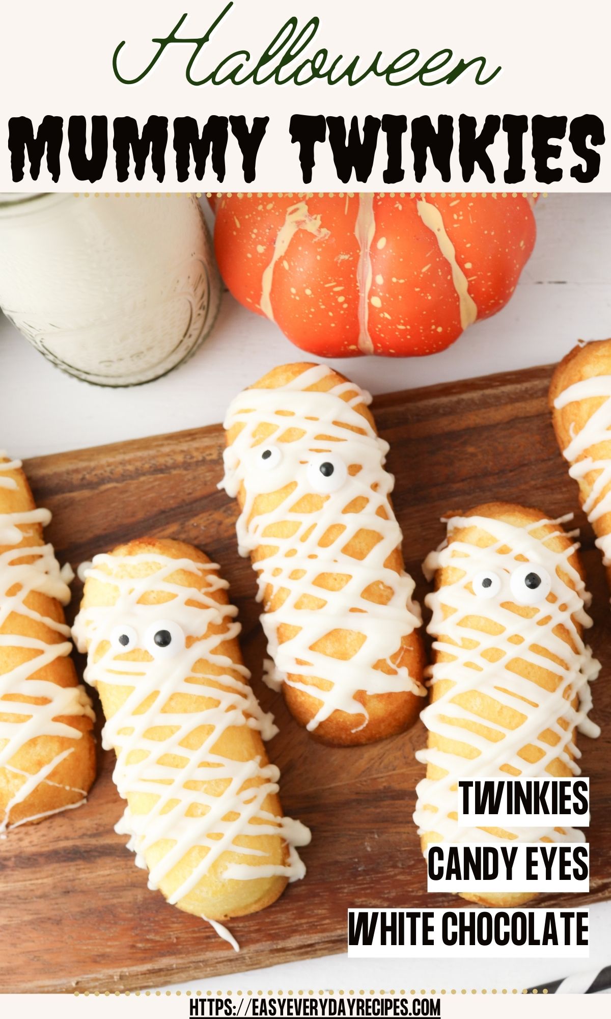 Halloween Twinkie Mummies Recipe