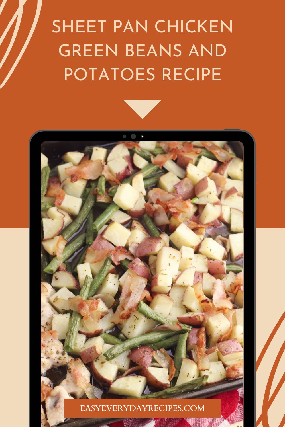 Sheet Pan Chicken Green Beans and Potatoes Recipe 13 Sheet Pan Chicken Green Beans and Potatoes Recipe pin 1