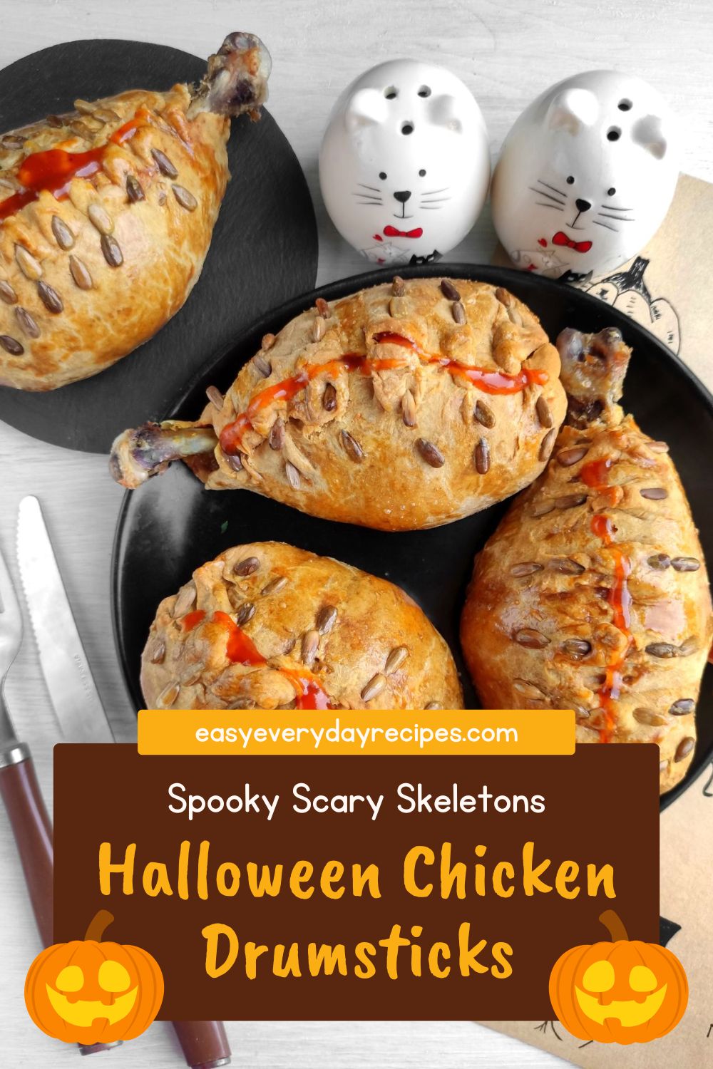 Spooky Scary Skeletons Halloween Chicken Drumsticks 15 Spooky Scary Skeletons Halloween Chicken Drumsticks pin