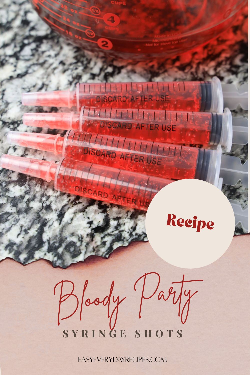 Bloody Party Syringe Shots 9 Bloody Party Syringe Shots pin