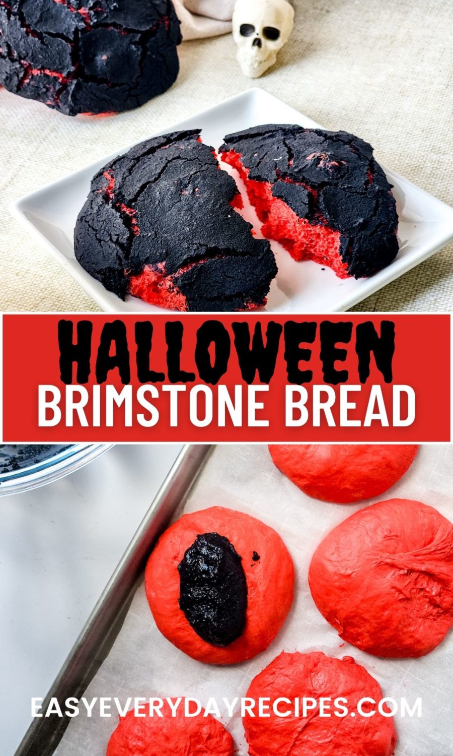 Halloween brimstone bread.