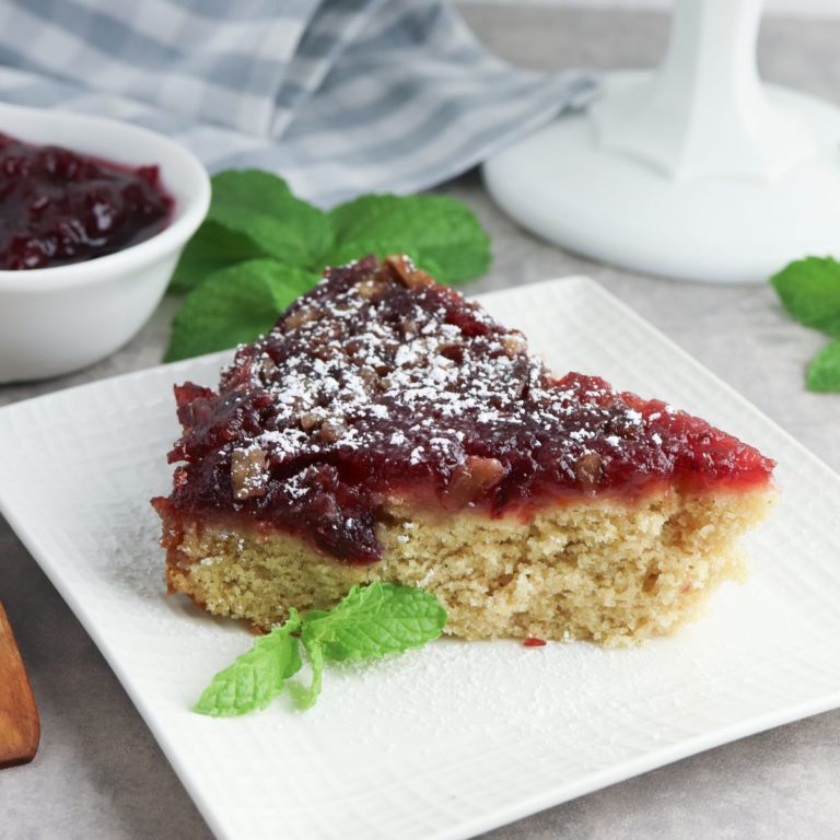 Cranberry Sauce Upside-Down Cake Recipe