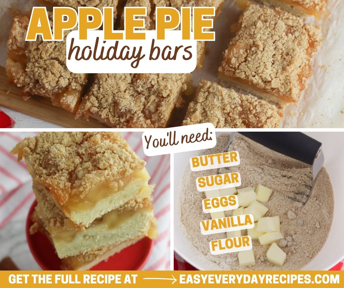Apple pie holiday bars.