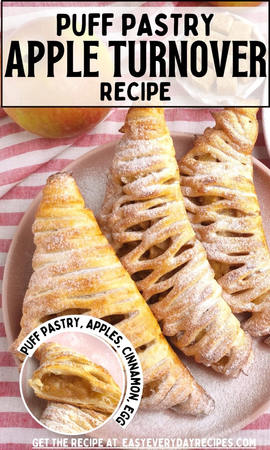 Puff pastry apple turnover recipe.