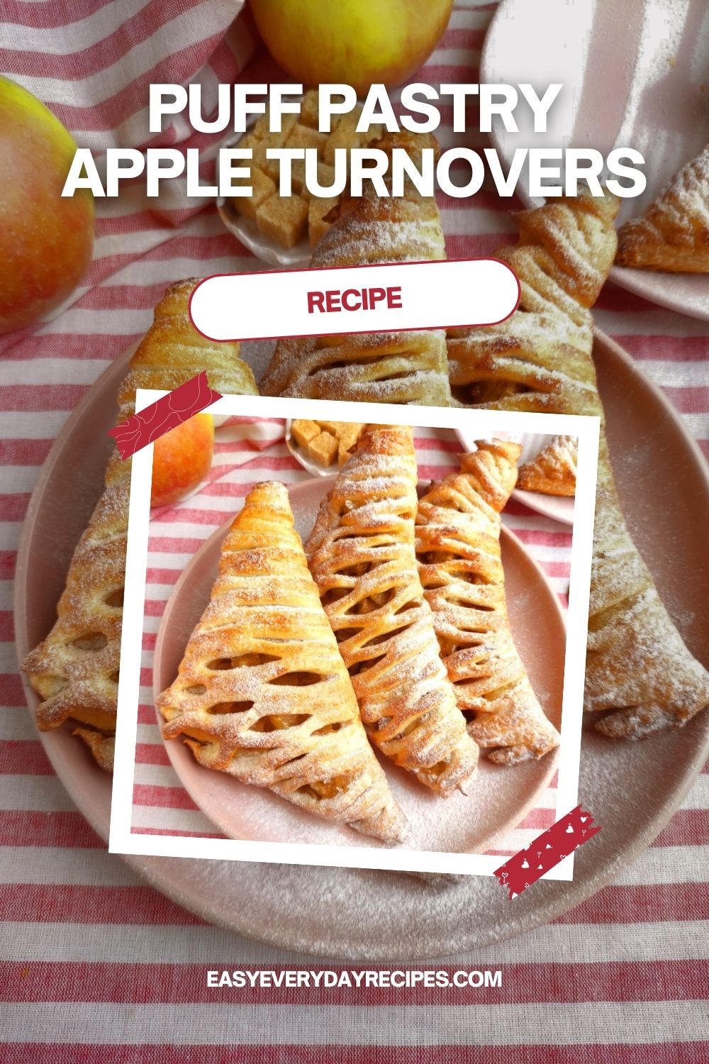 Easy Apple Turnover Recipe 12 Puff Pastry Apple Turnovers Recipe pin