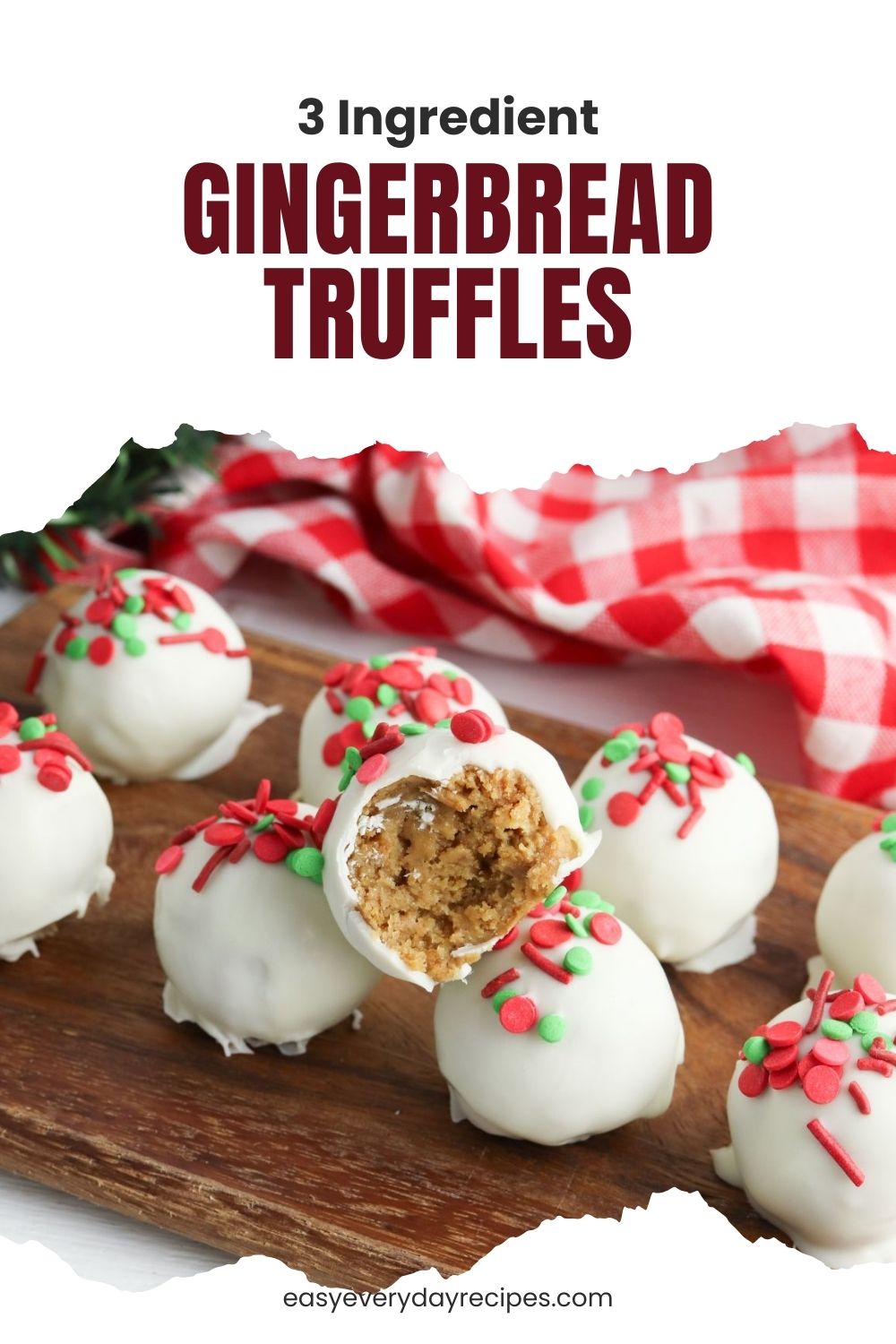 3 Ingredient Gingerbread Truffles 10 3 Ingredient Gingerbread Truffles pin