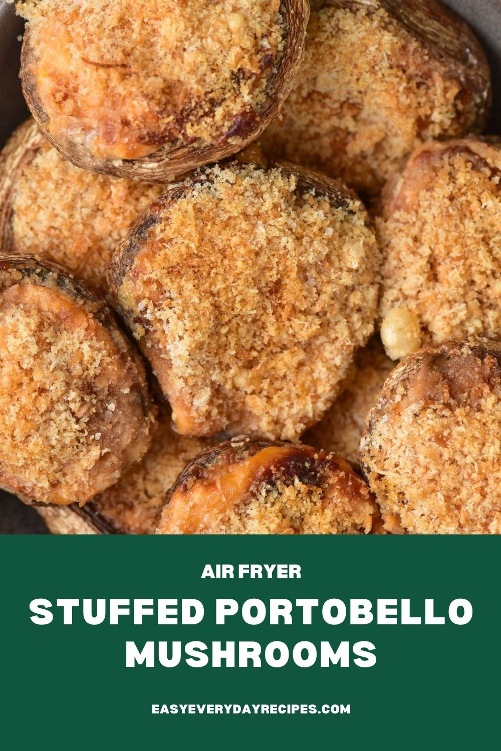 Large Stuffed Mushrooms in Air Fryer 12 Air Fryer Stuffed Portobello Mushrooms pin