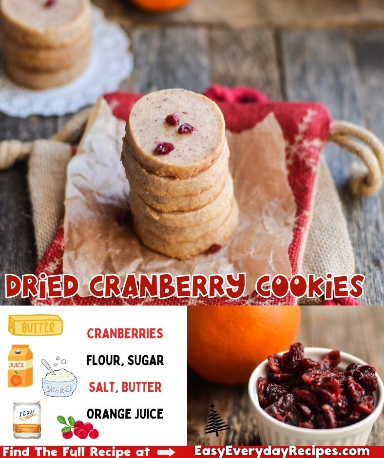 Dried cranberry cookies.