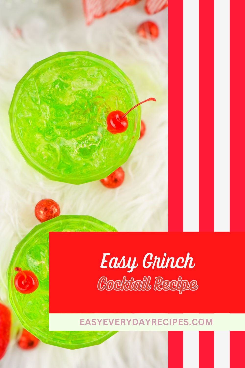 Easy Grinch Cocktail Recipe pin 1