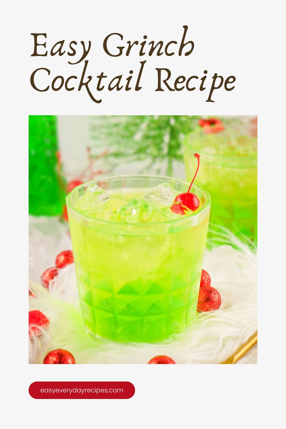 Easy Grinch Cocktail Recipe pin 2