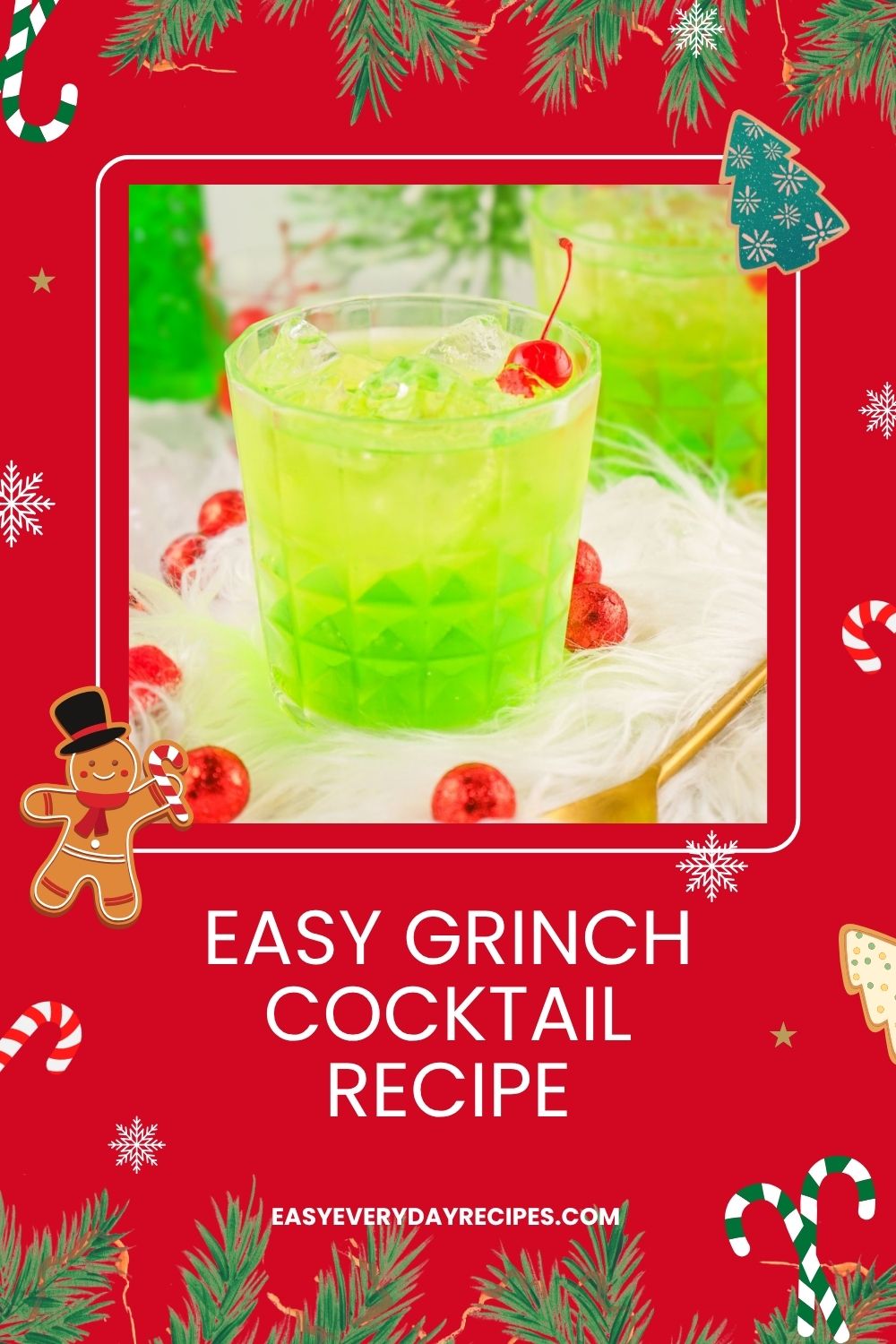 Easy Grinch Cocktail Recipe pin