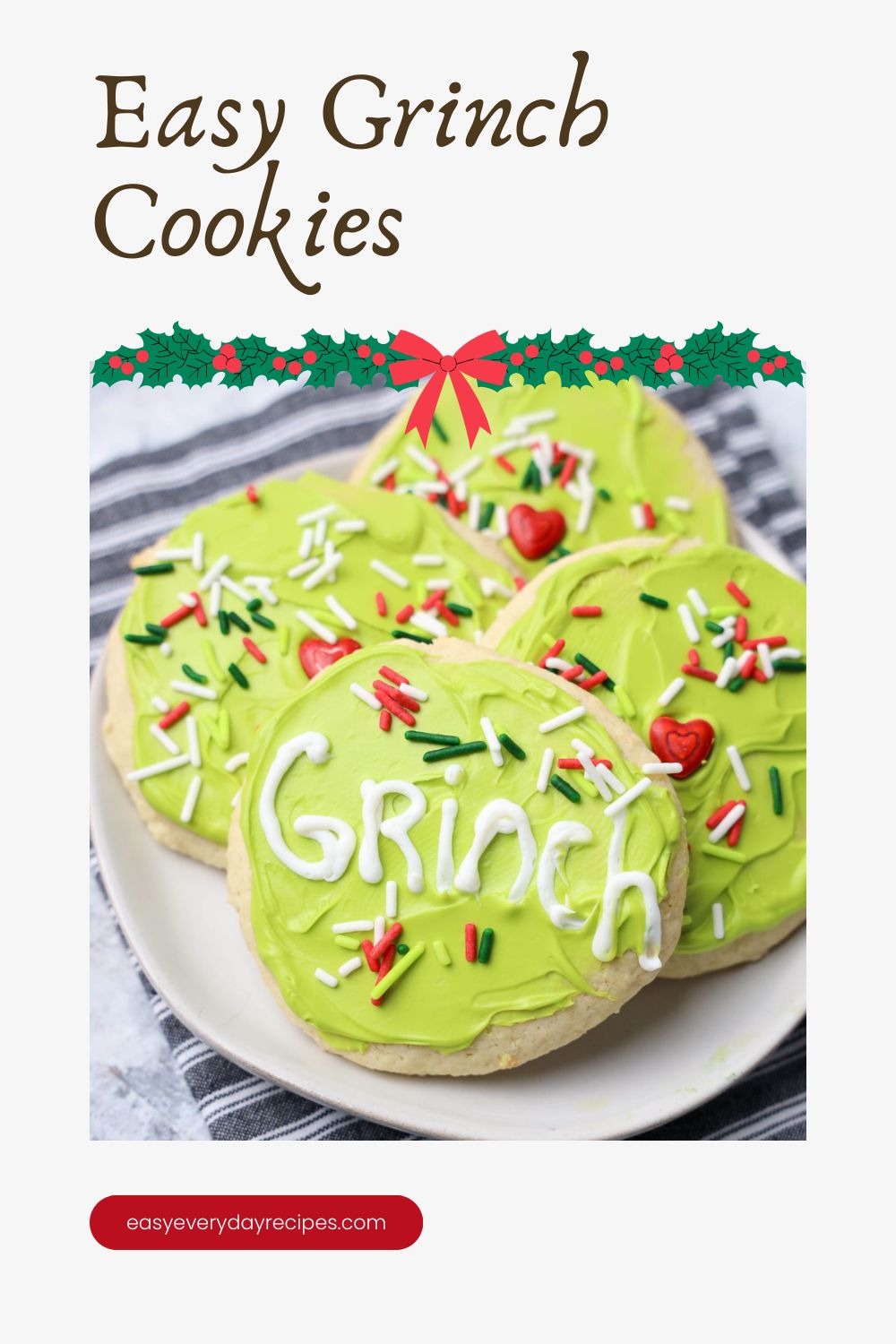 Easy Grinch Cookies 9 Easy Grinch Cookies pin