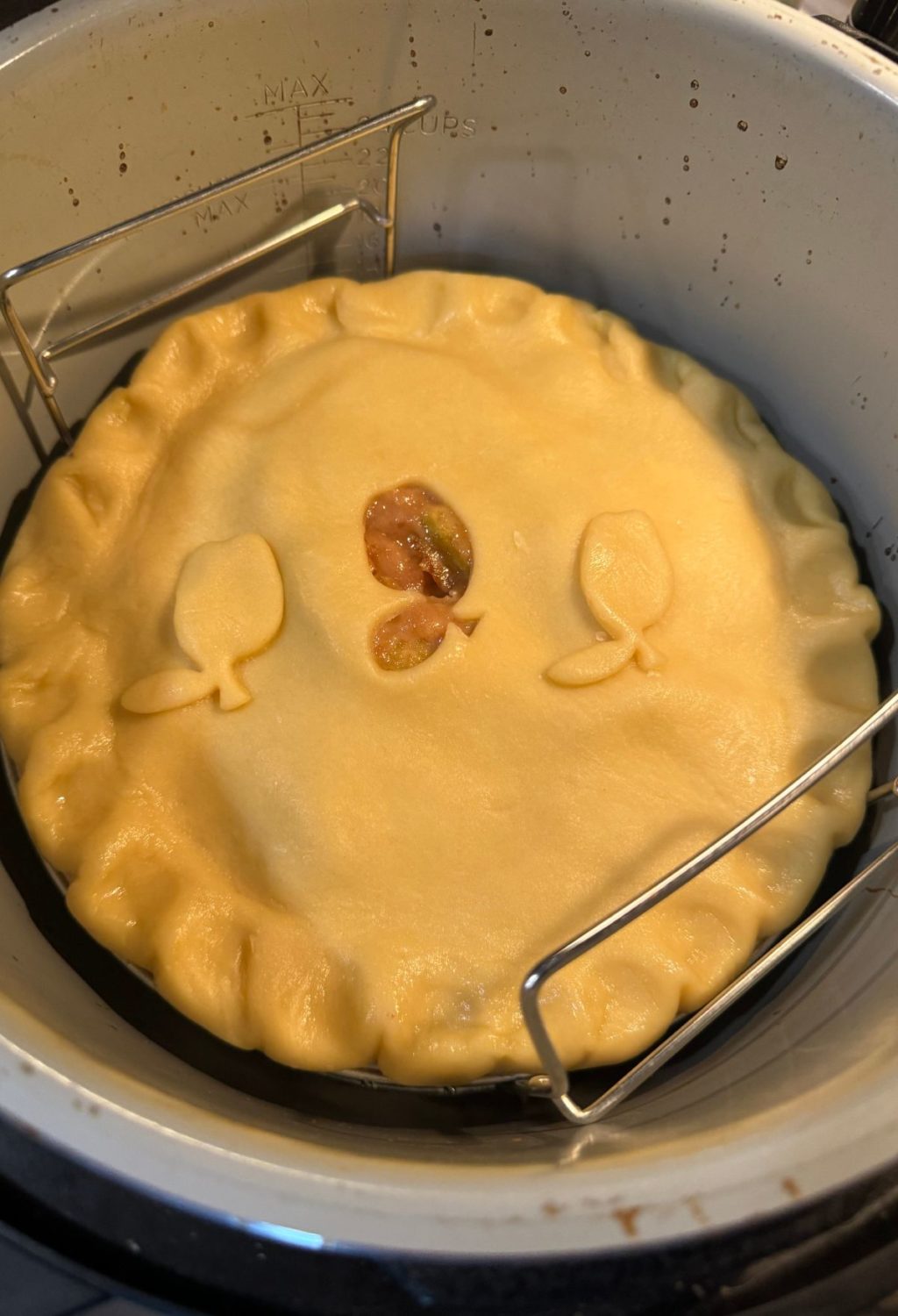A pie in a pot.