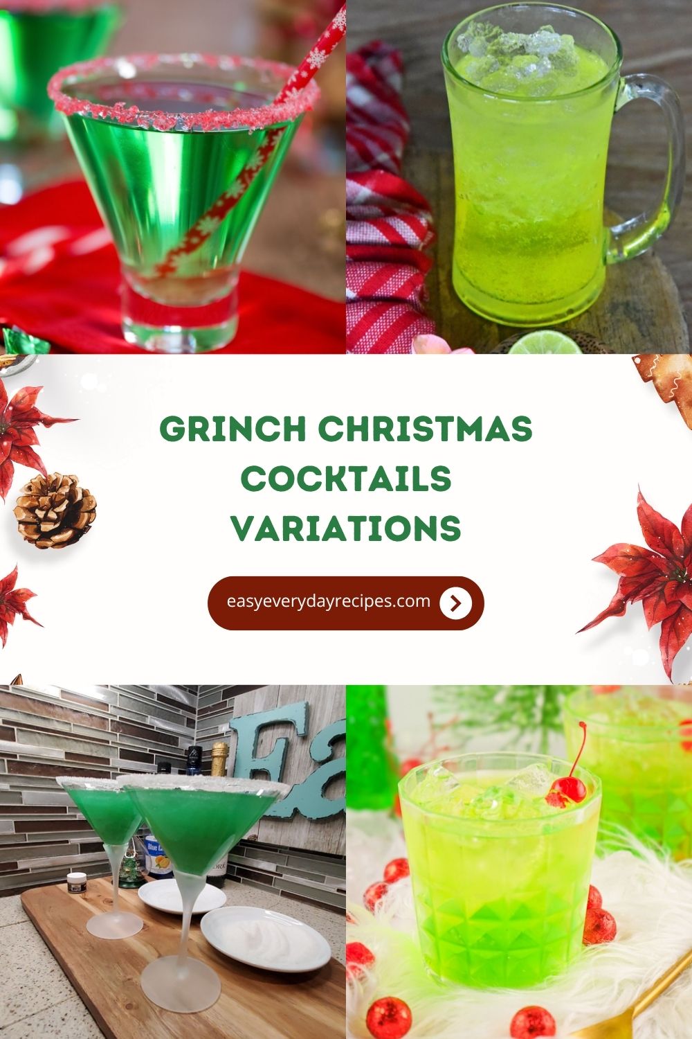 Grinch Christmas Cocktails Variations 8 Grinch Christmas Cocktails Variations pin