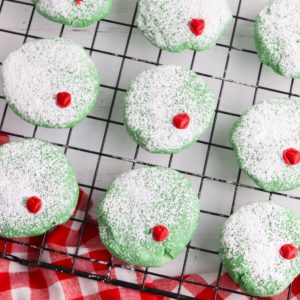 Grinch Cream Cheese Cookies