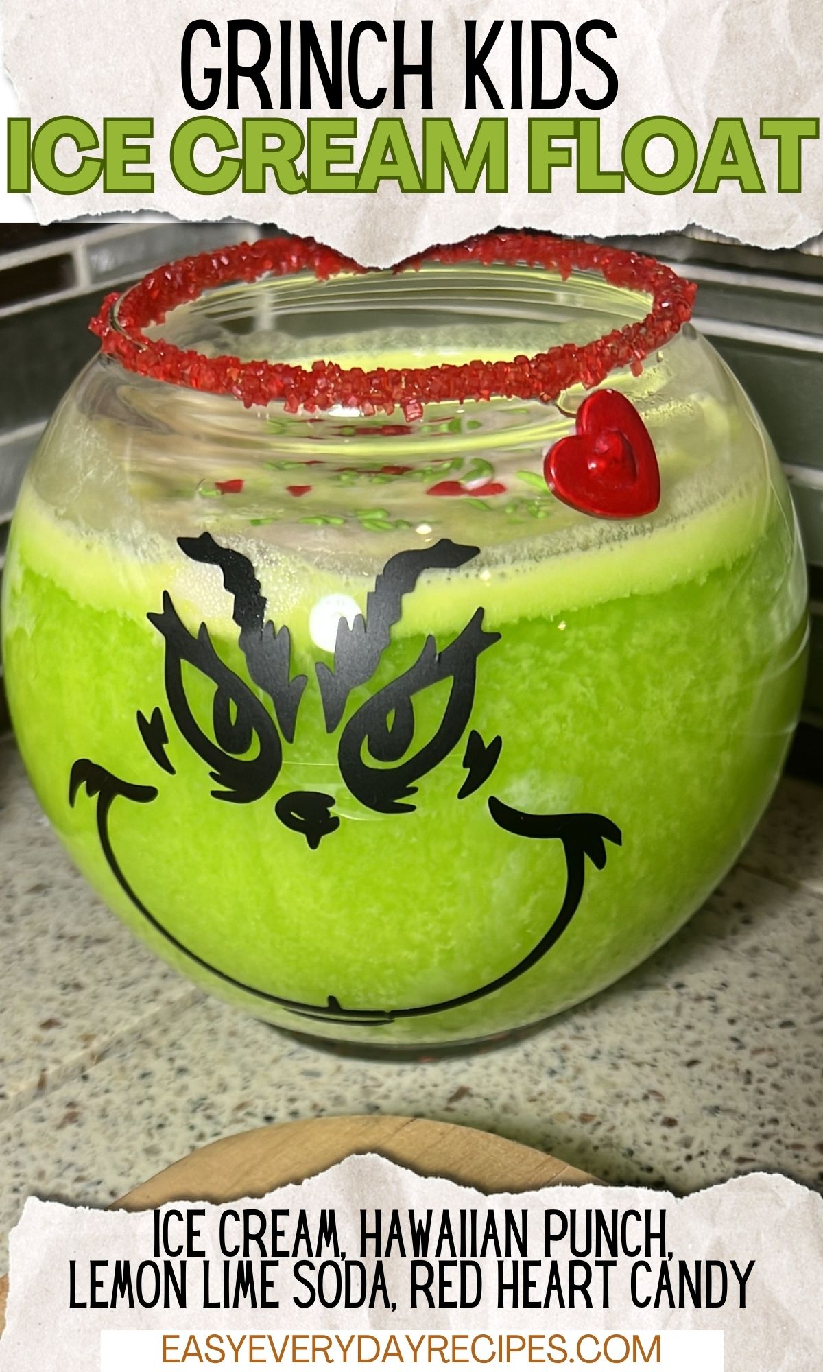 Grinch Ice Cream Float Recipe Easy Everyday Recipes