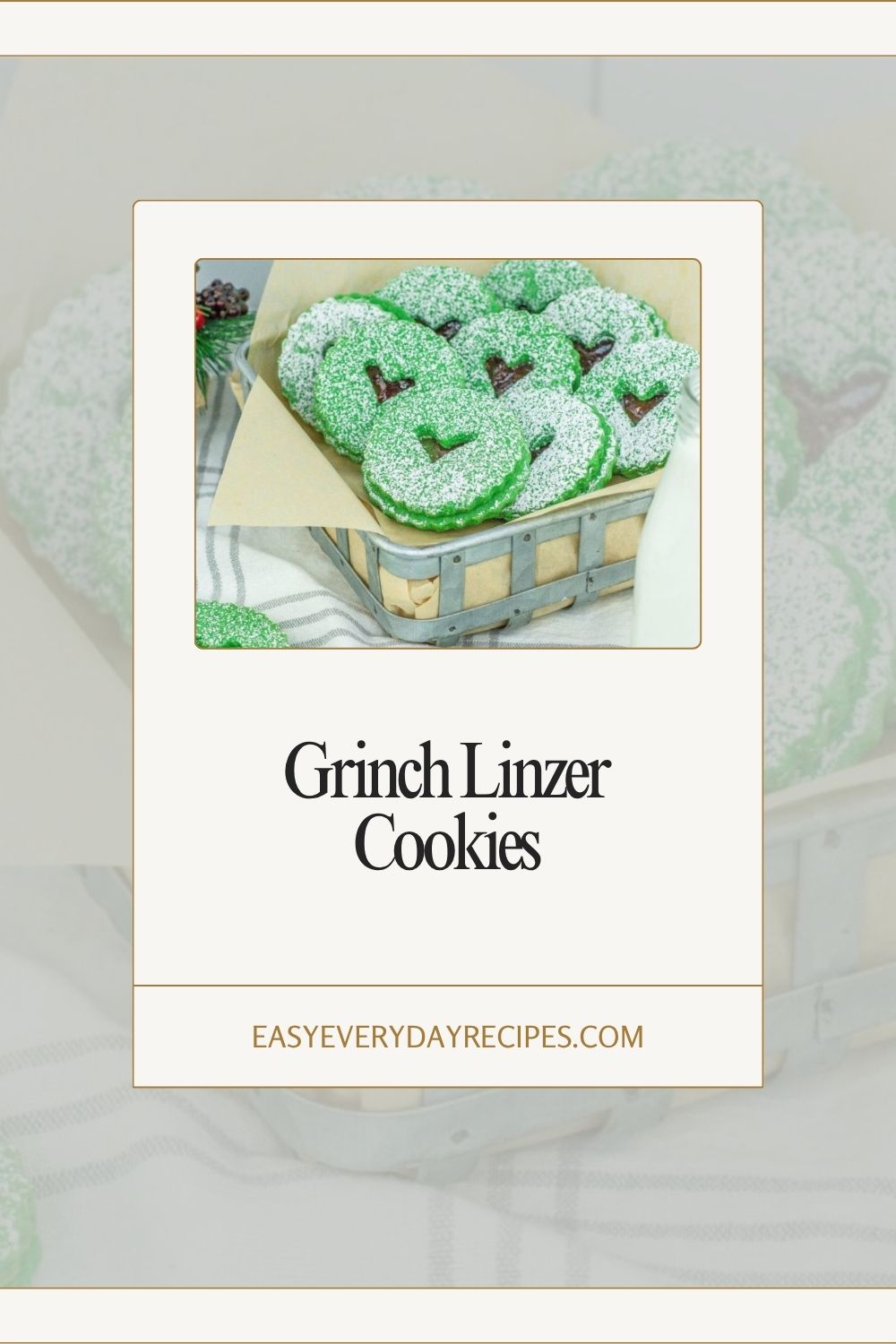 Grinch Linzer Cookies 11 Grinch Linzer Cookies pin