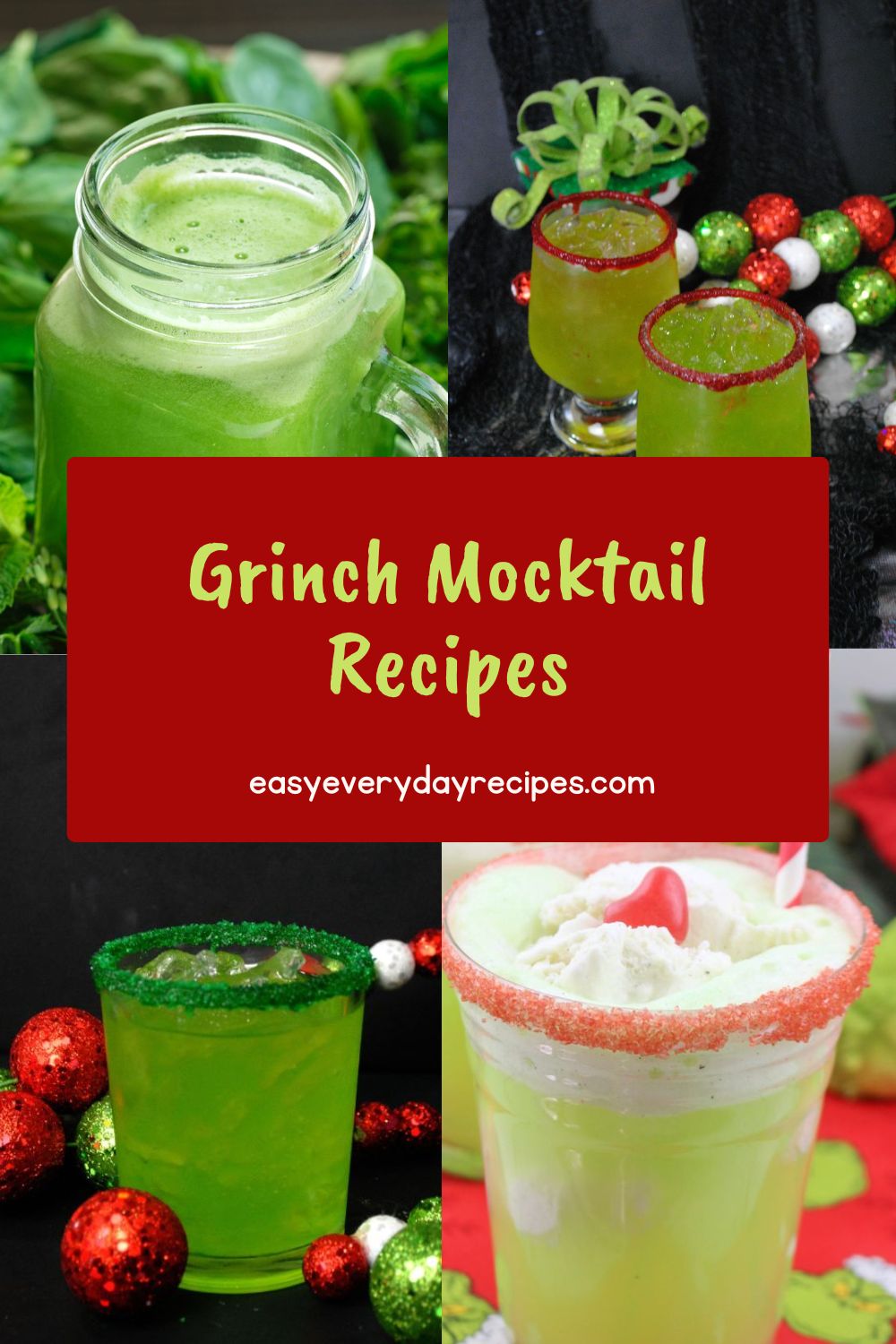 Grinch Mocktail Recipes 9 Grinch Mocktail Recipes pin 2
