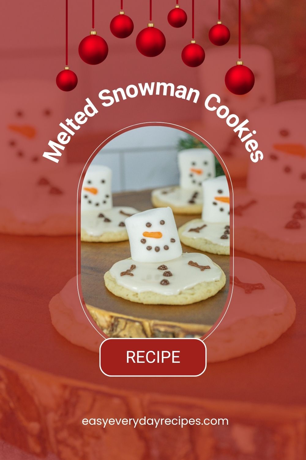 Melted Snowman Cookies 12 Melted Snowman Cookies pin 1