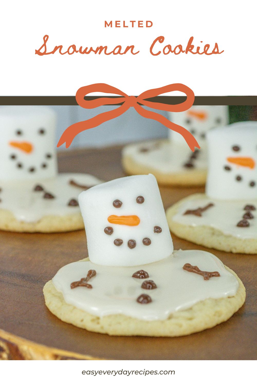 Melted Snowman Cookies 13 Melted Snowman Cookies pin 2