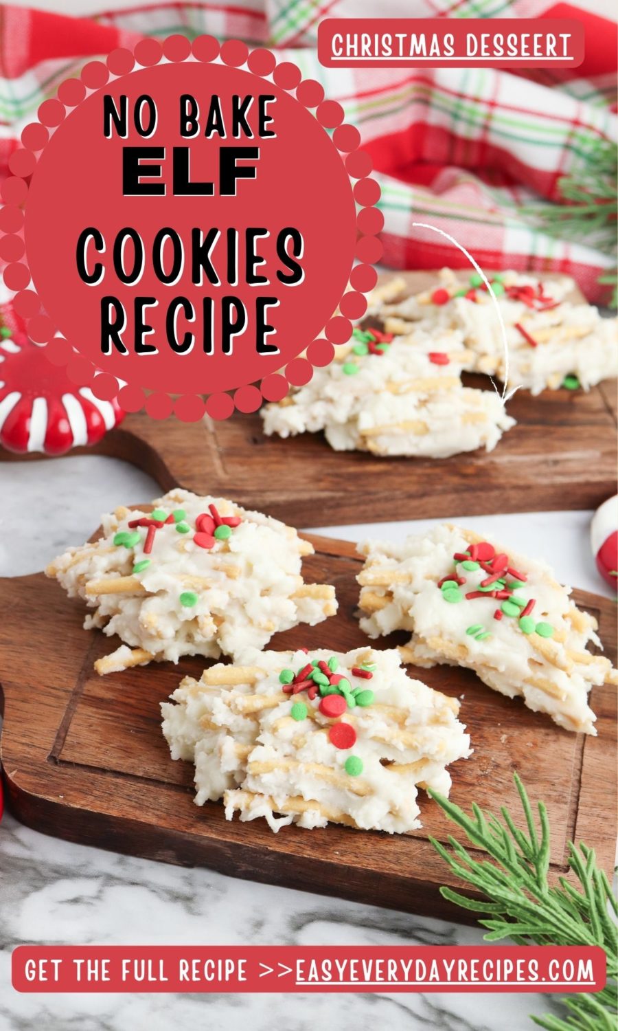 No bake elf cookies recipe.