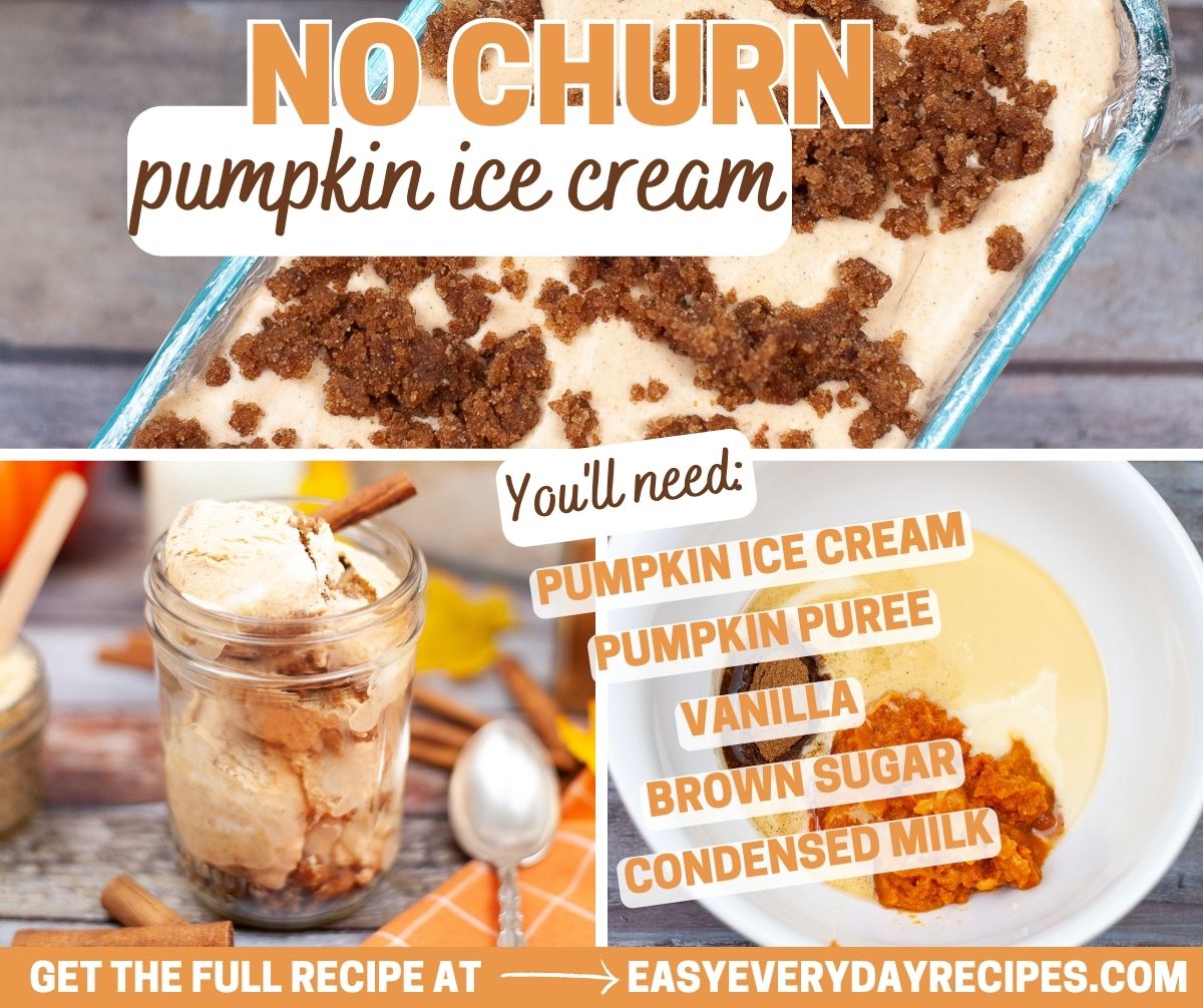 No churn pumpkin ice cream is a delicious frozen treat made without the need for an ice cream maker.