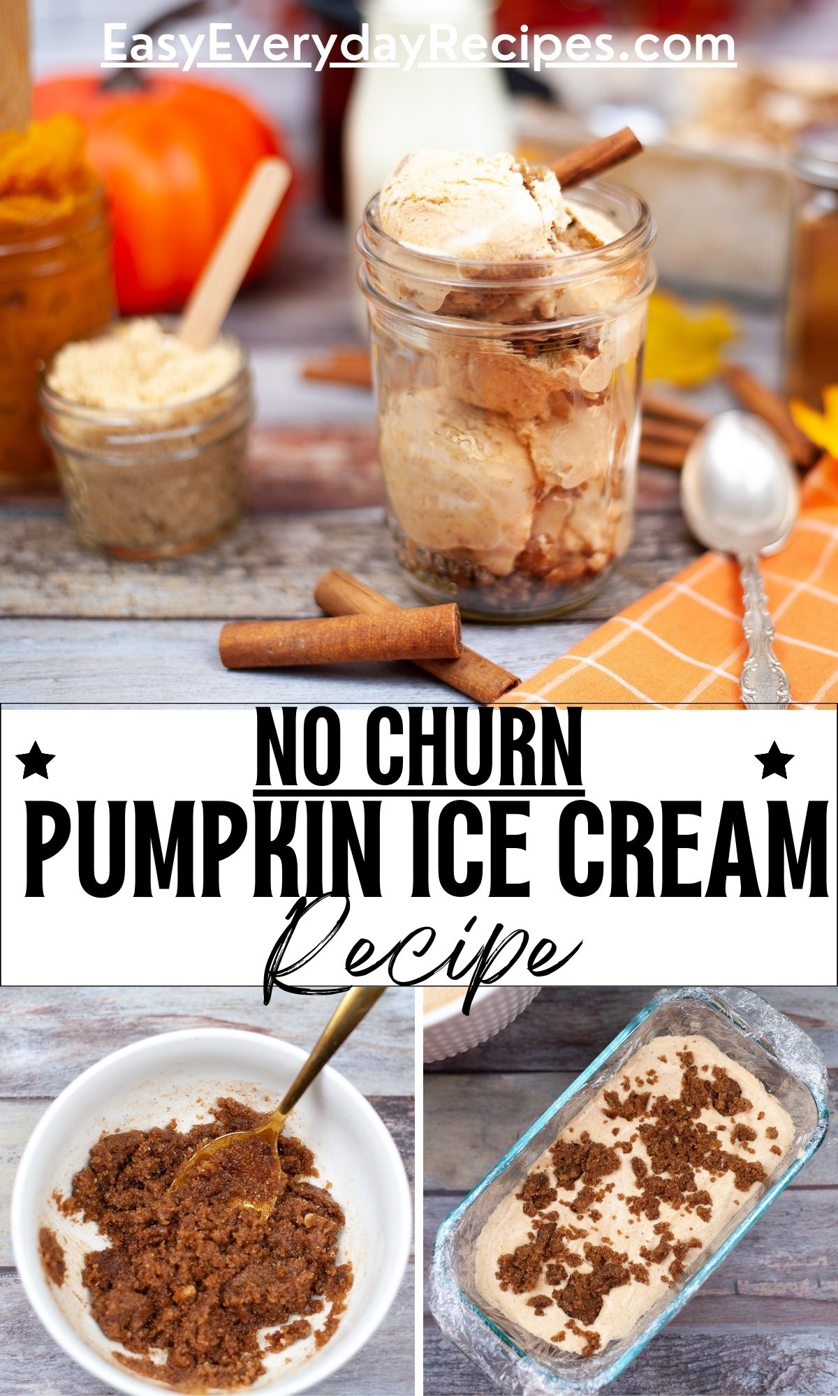 No Churn Pumpkin Ice Cream Recipe | Easy Everyday Recipes